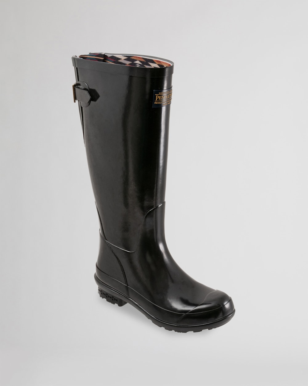 WOMEN'S GLOSS TALL RAIN BOOTS IN BLACK image number 1