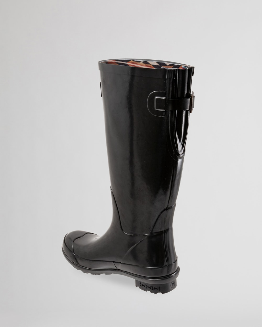 ALTERNATE VIEW OF WOMEN'S GLOSS TALL RAIN BOOTS IN BLACK image number 3