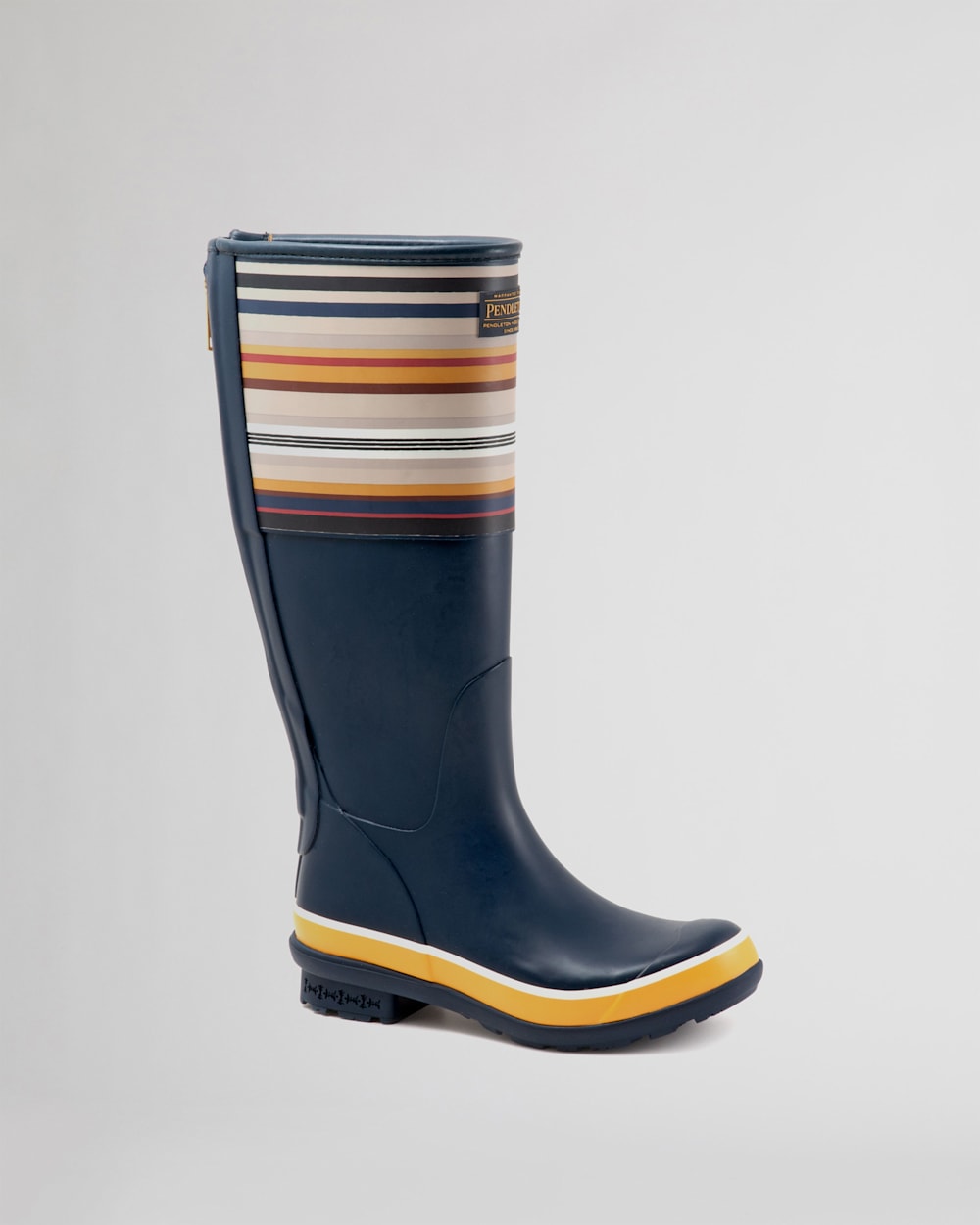 WOMEN'S BRIDGER STRIPE TALL RAIN BOOTS IN NAVY image number 1