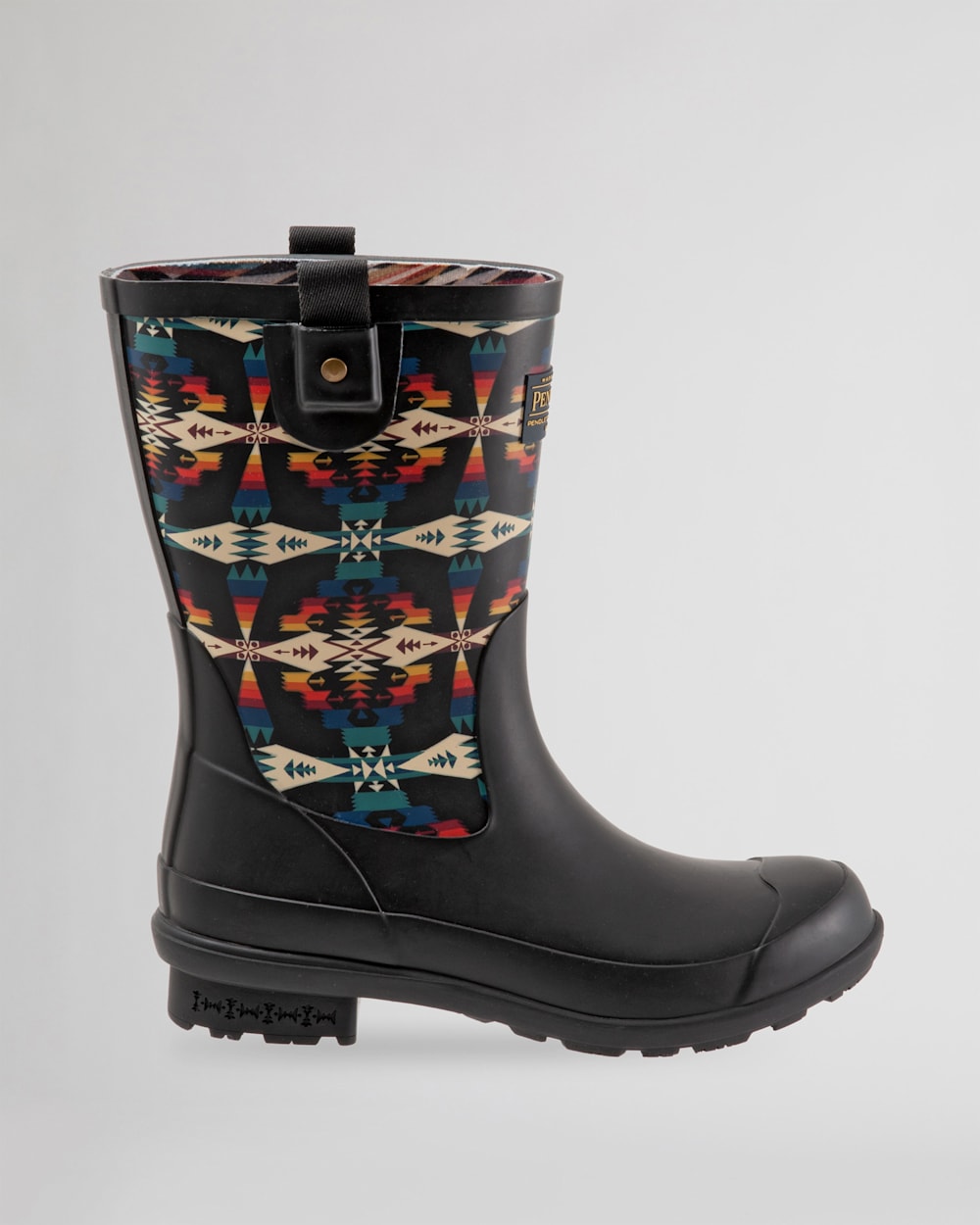 ALTERNATE VIEW OF WOMEN'S TUCSON MID RAIN BOOTS IN BLACK image number 3