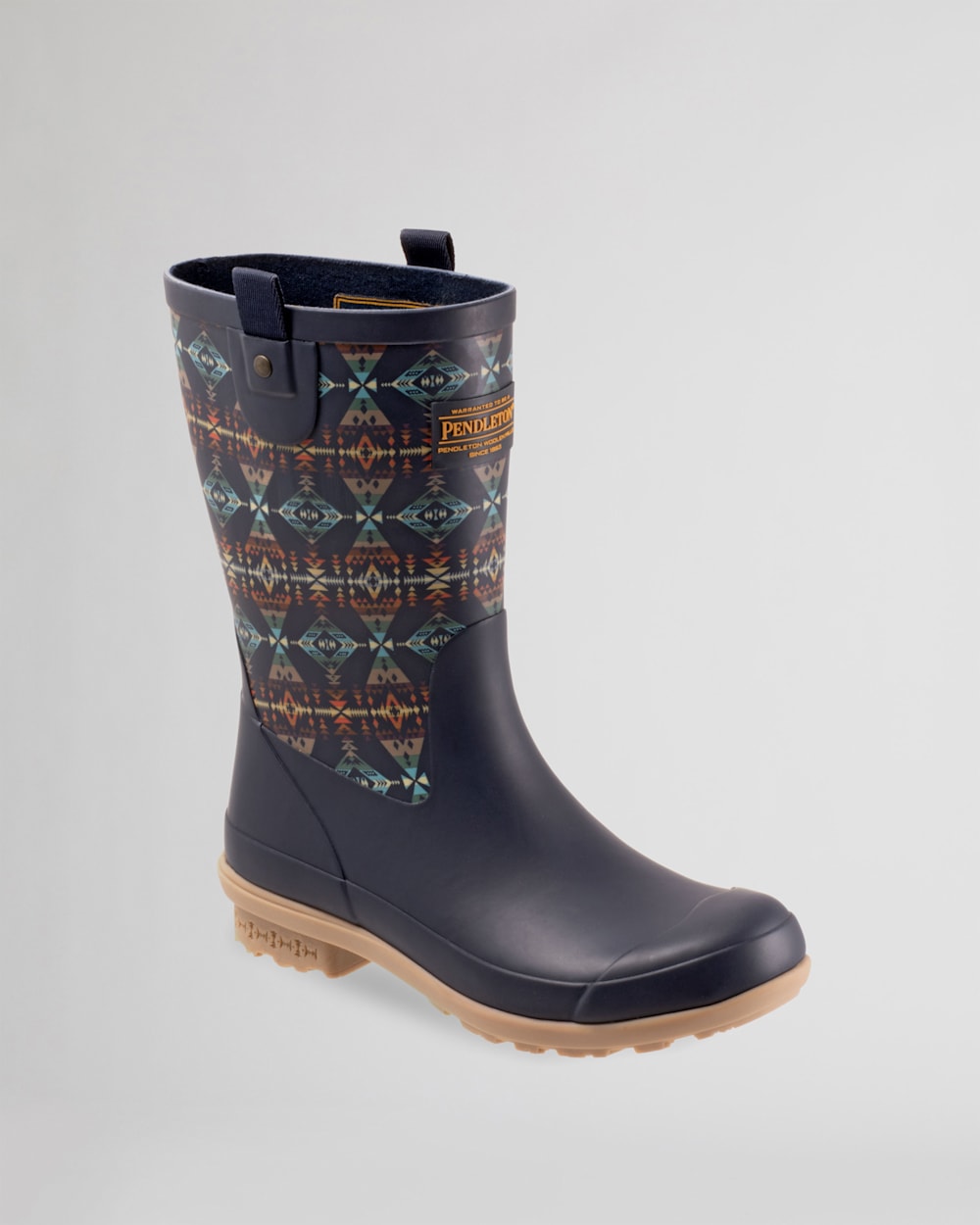 ALTERNATE VIEW OF WOMEN'S DIAMOND PEAK MID RAIN BOOTS IN NAVY image number 7