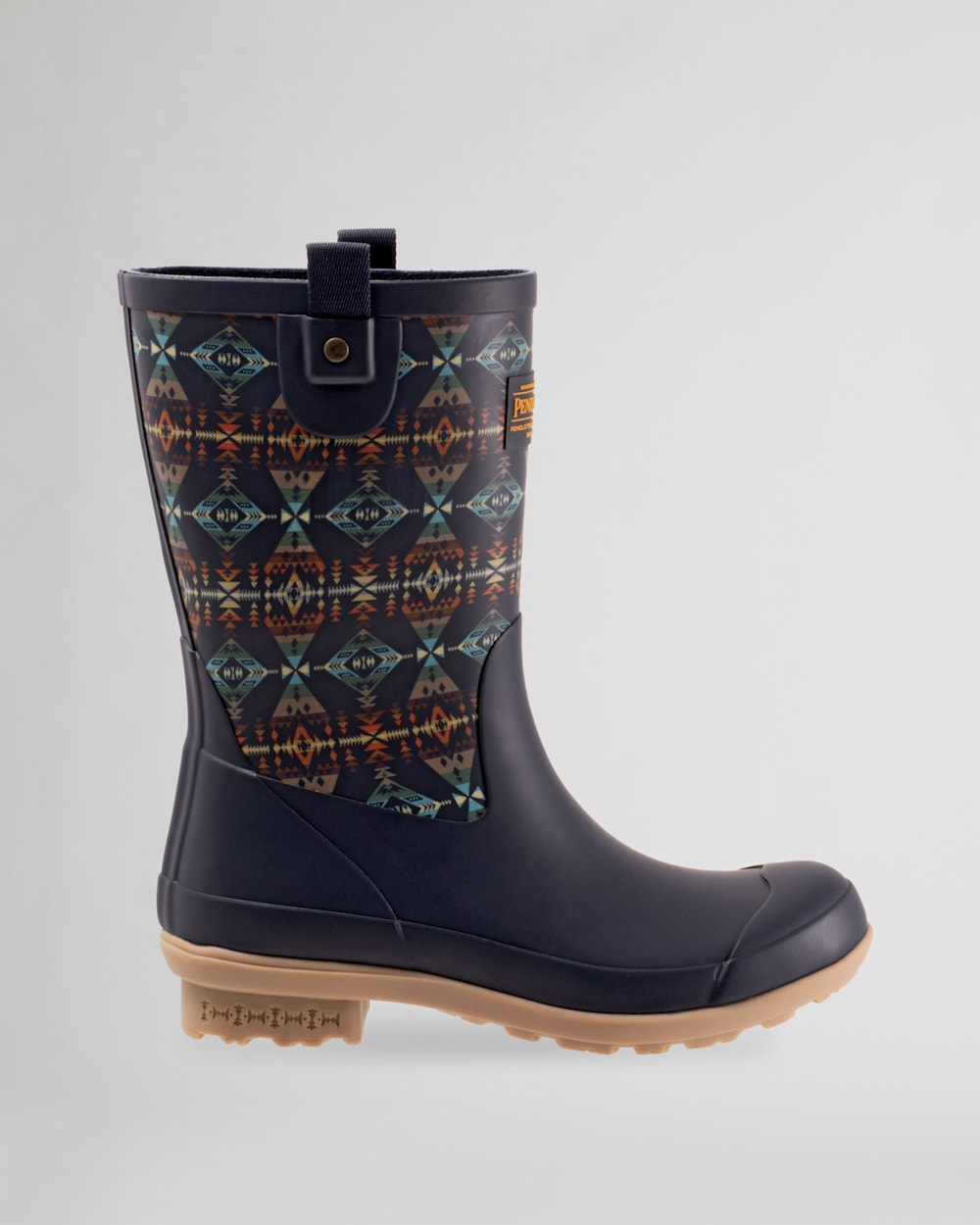 ALTERNATE VIEW OF WOMEN'S DIAMOND PEAK MID RAIN BOOTS IN NAVY image number 8