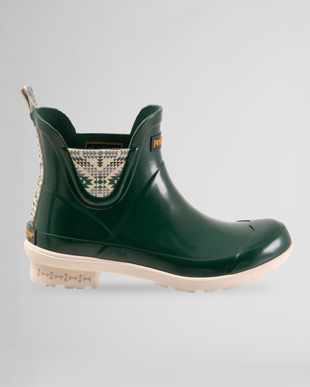 ALTERNATE VIEW OF WOMEN'S SMITH ROCK GLOSS CHELSEA RAIN BOOTS IN GREEN image number 8