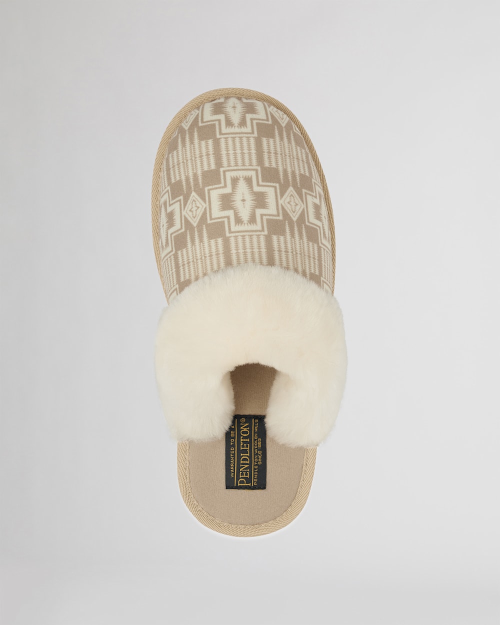 ALTERNATE VIEW OF WOMEN'S SCUFF SLIPPERS IN IRISH CREAM PRINT image number 3