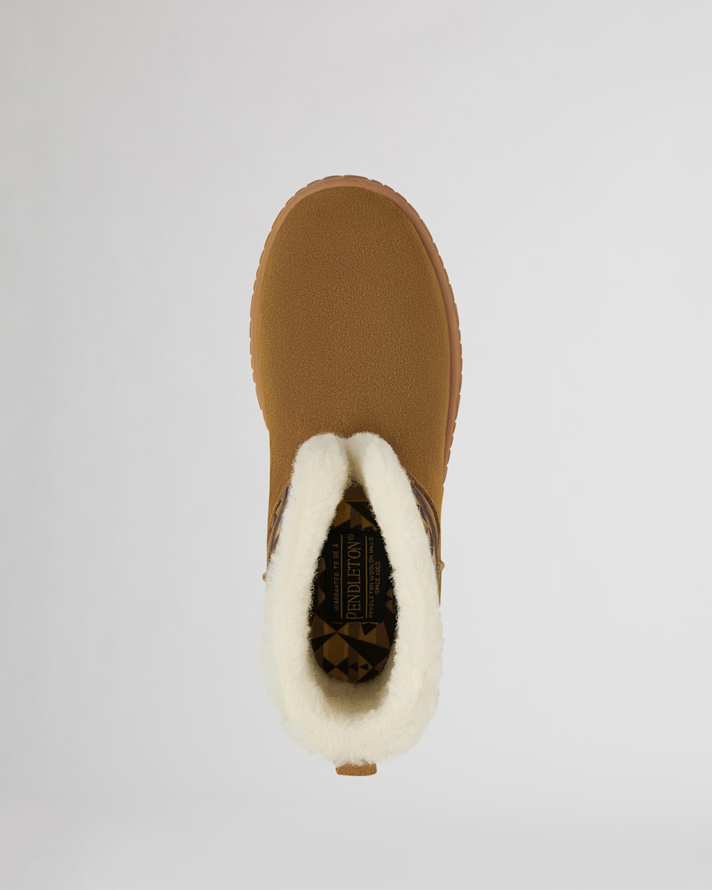 TOP VIEW OF WOMEN'S CABIN FOLD-DOWN SLIPPERS IN TOFFEE image number 3