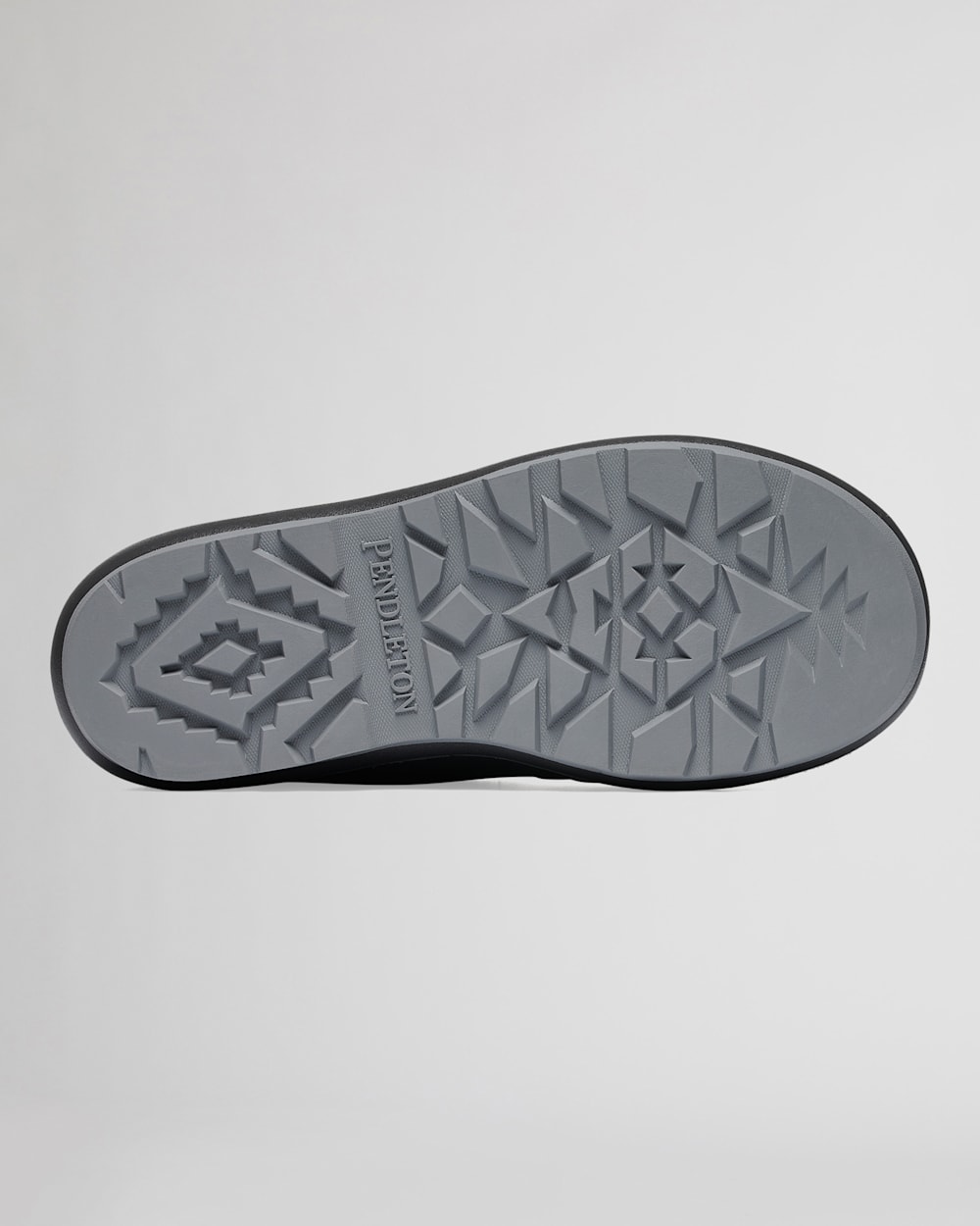 BOTTOM VIEW OF WOMEN'S LACE-UP 6 INCH SHELL BOOTS IN GREY PINSTRIPE image number 5