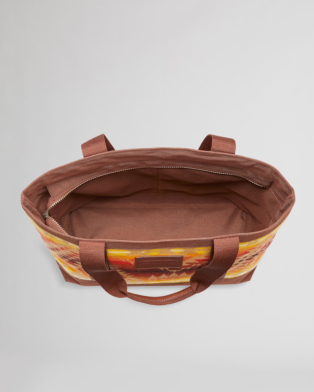 ALTERNATE VIEW OF ZIP TOTE IN BROWN MISSION TRAILS image number 3