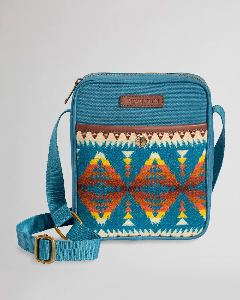 CROSSBODY SATCHEL IN TURQUOISE SUMMIT PEAK image number 1