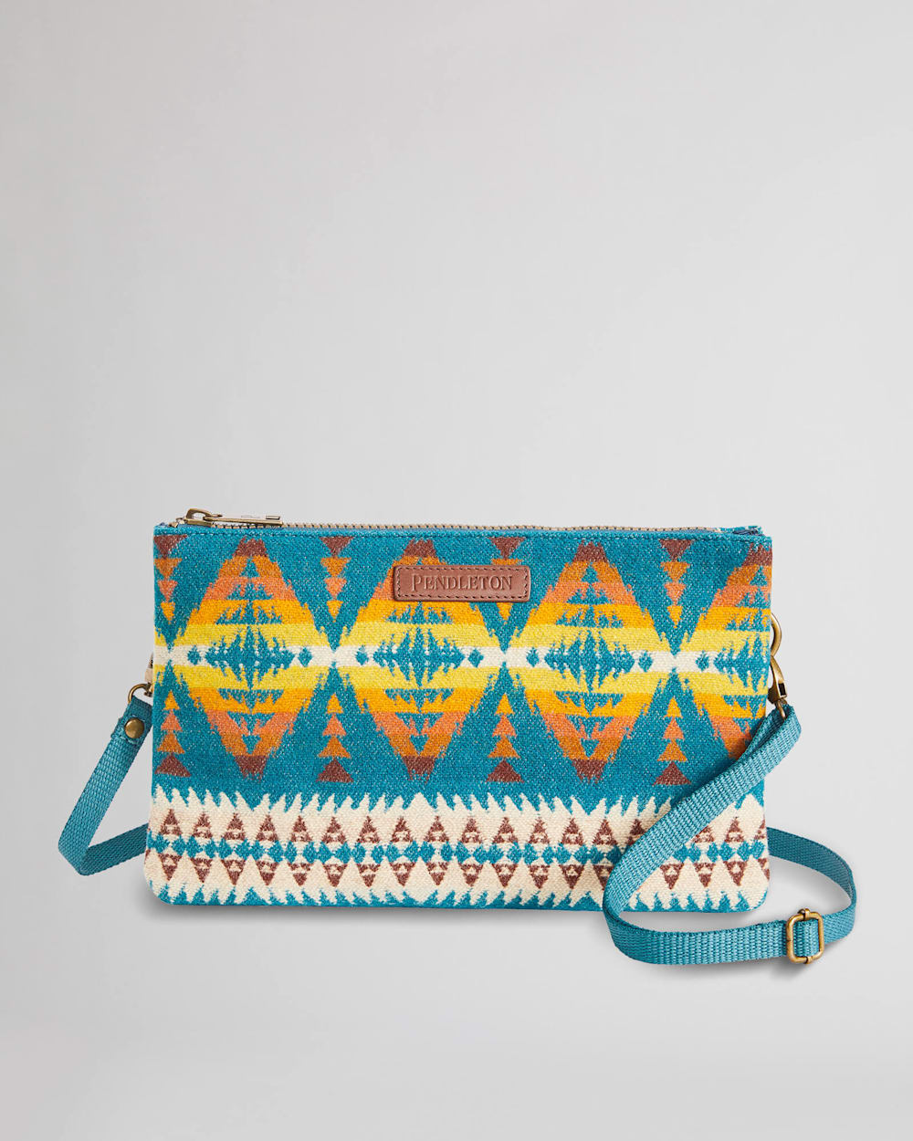 LARGE THREE POCKET KEEPER IN TURQUOISE SUMMIT PEAK image number 1