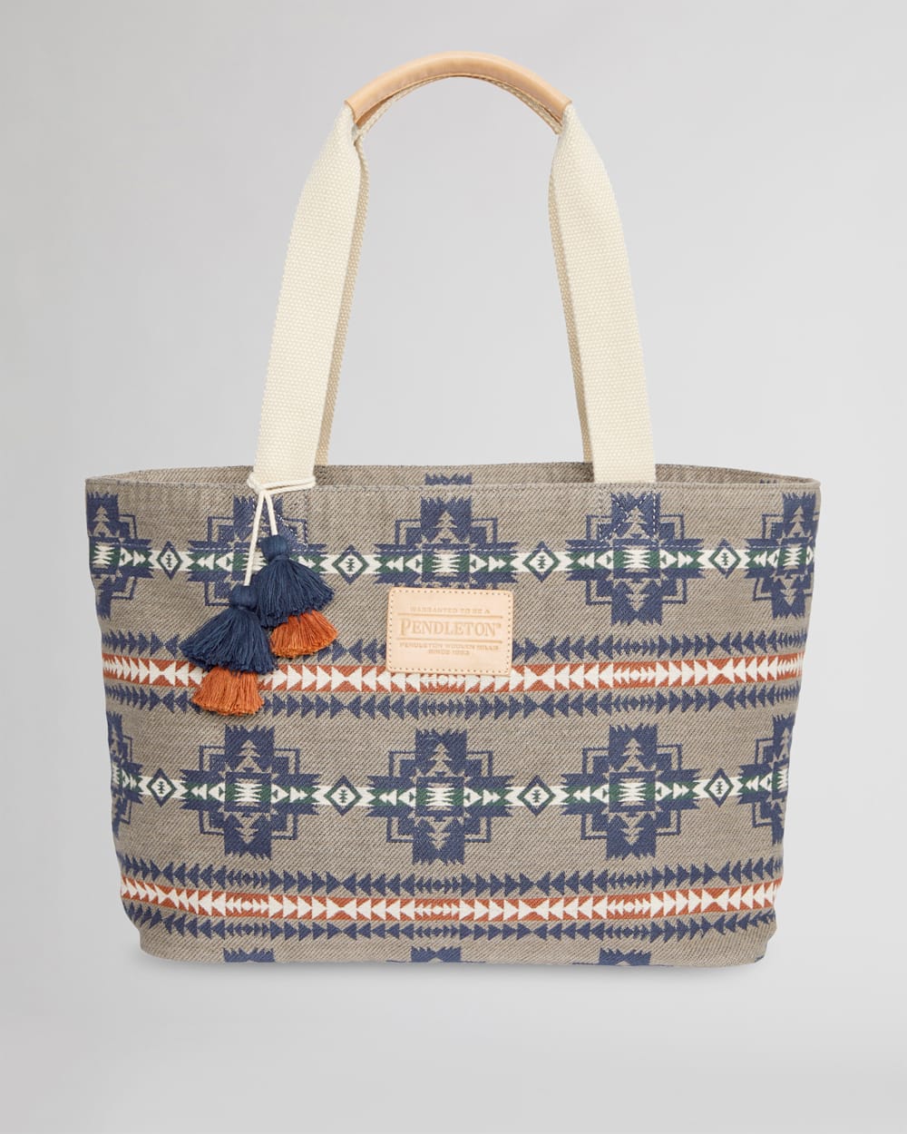 COTTON JACQUARD TOTE IN TAUPE CHIEF JOSEPH image number 1