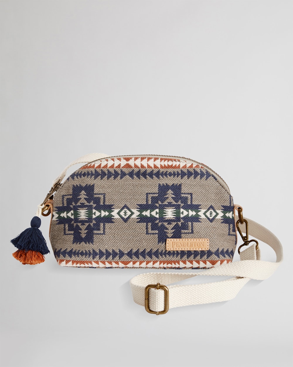COTTON JACQUARD DOME CROSSBODY IN TAUPE CHIEF JOSEPH image number 1