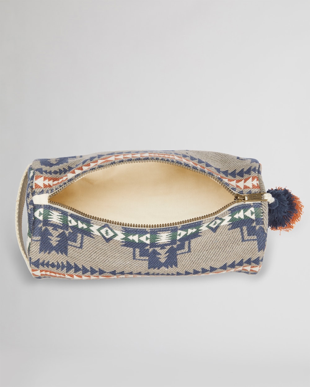 Cotton Jacquard Cosmetic Bag