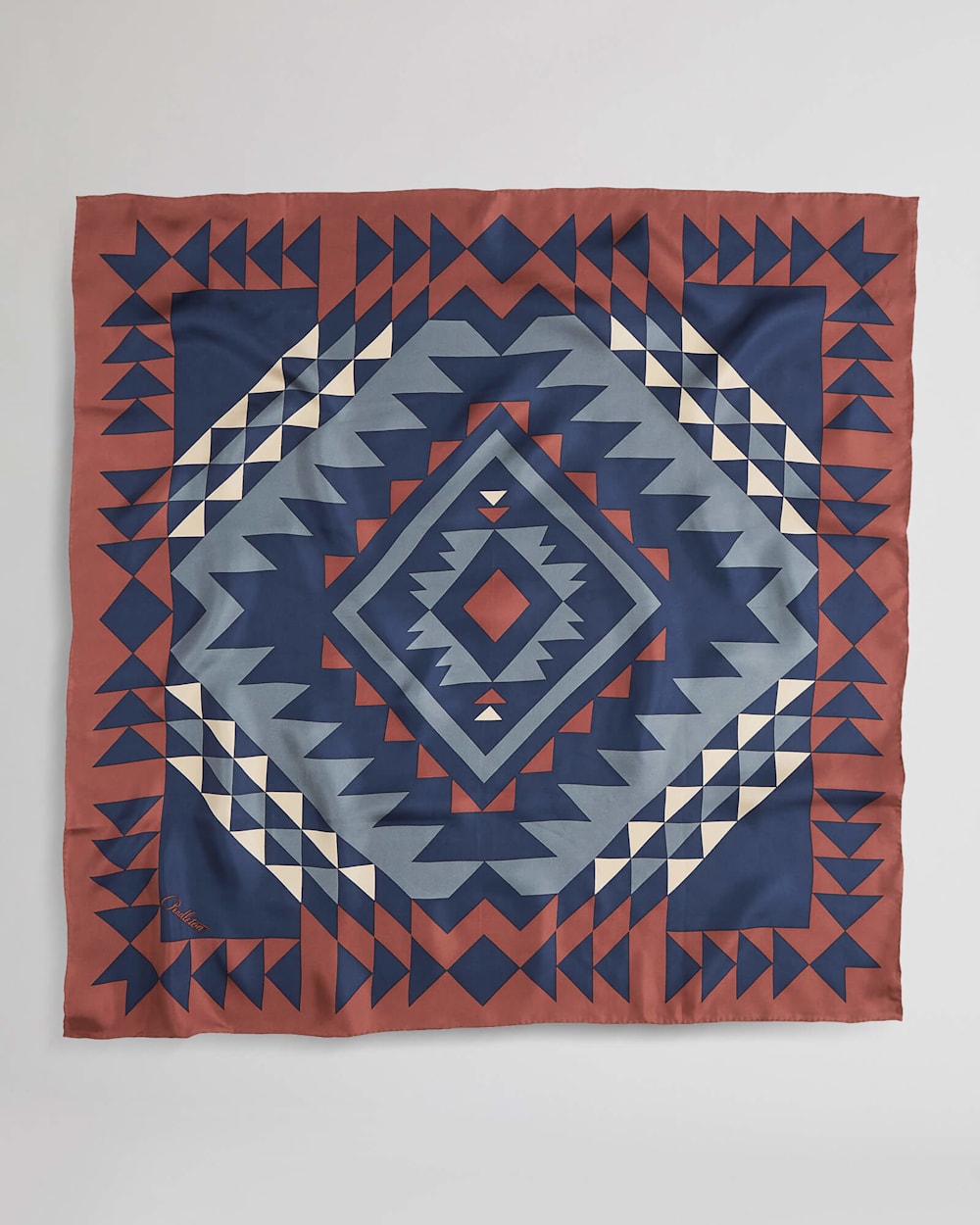 SMITH ROCK SILK SCARF IN NAVY image number 1