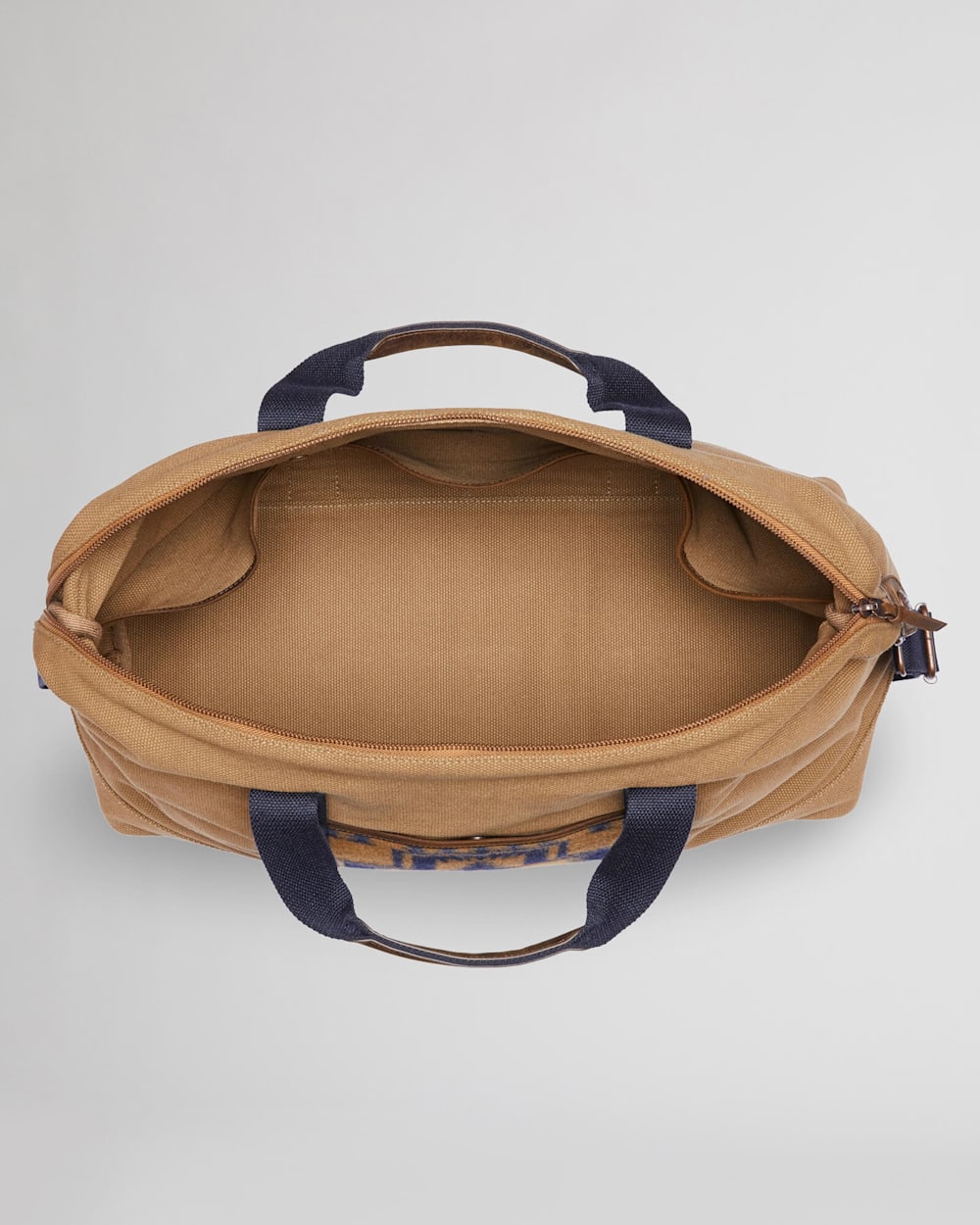 Harding Weekender Bag in Tan, Cotton & Wool