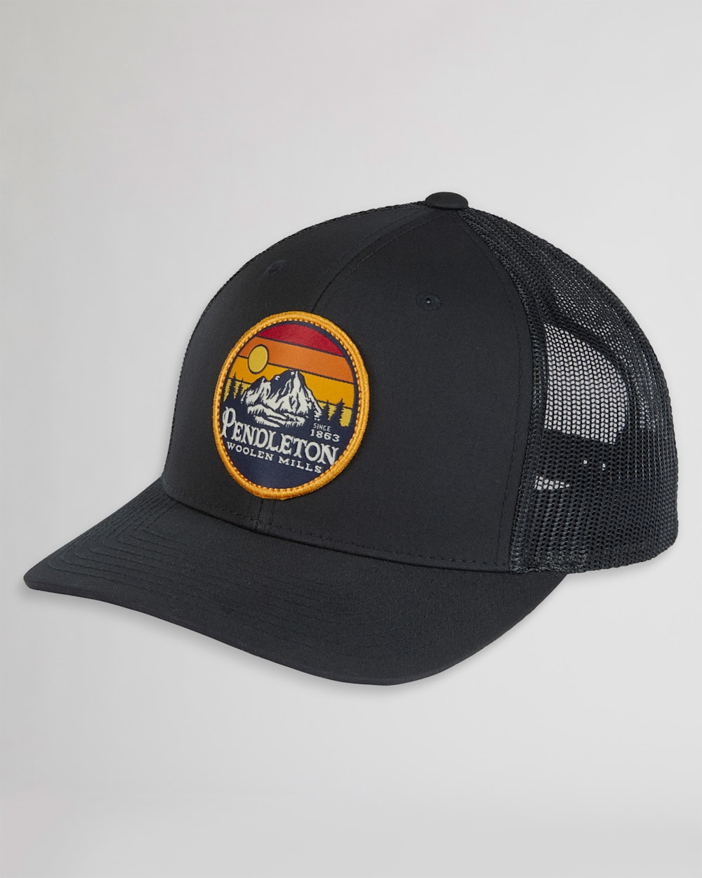 PATCH TRUCKER HAT IN BLACK image number 1