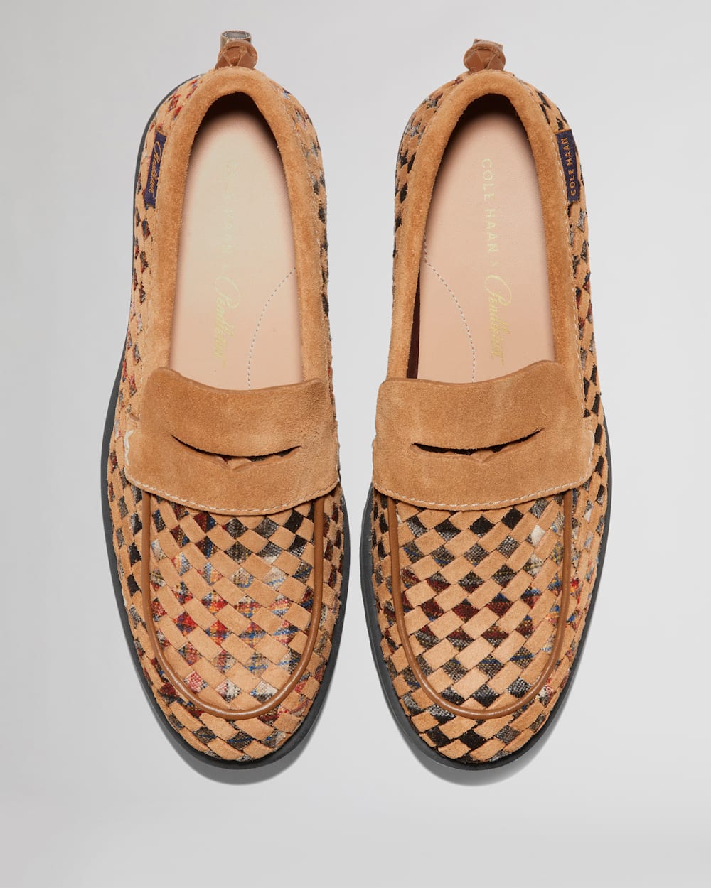 ALTERNATE VIEW OF COLE HAAN X PENDLETON WOMEN'S GENEVA PENNY LOAFERS IN ACADIA PLAID image number 4