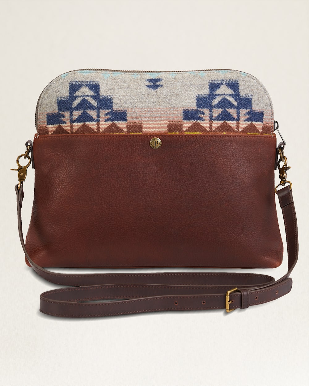 Desert Dawn Wool Leather Crossbody Handbag