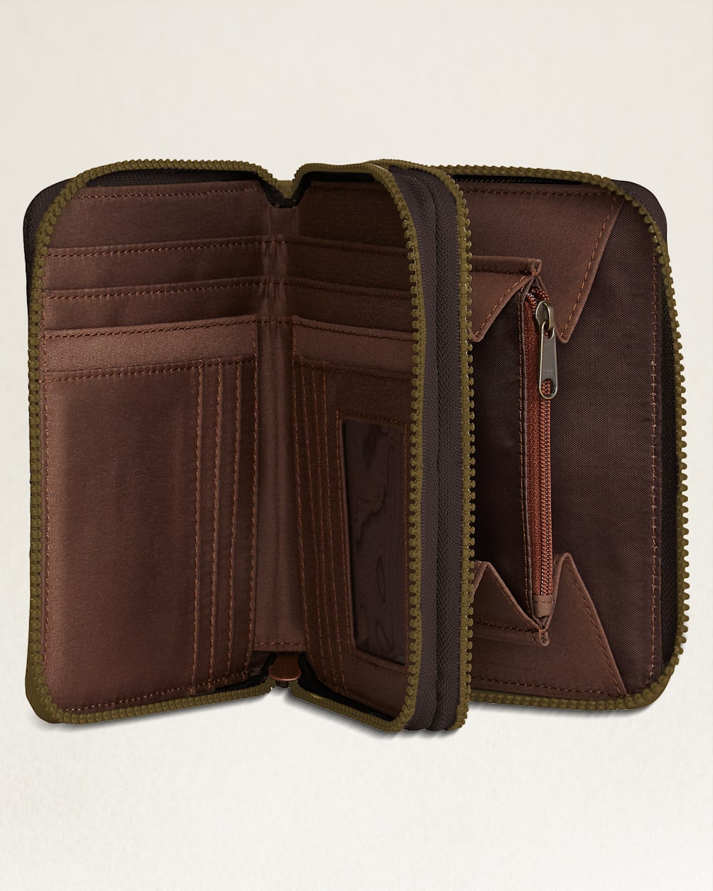 ALTERNATE VIEW OF DESERT DAWN WOOL/LEATHER CROSSBODY ORGANIZER IN TAN MIX image number 3