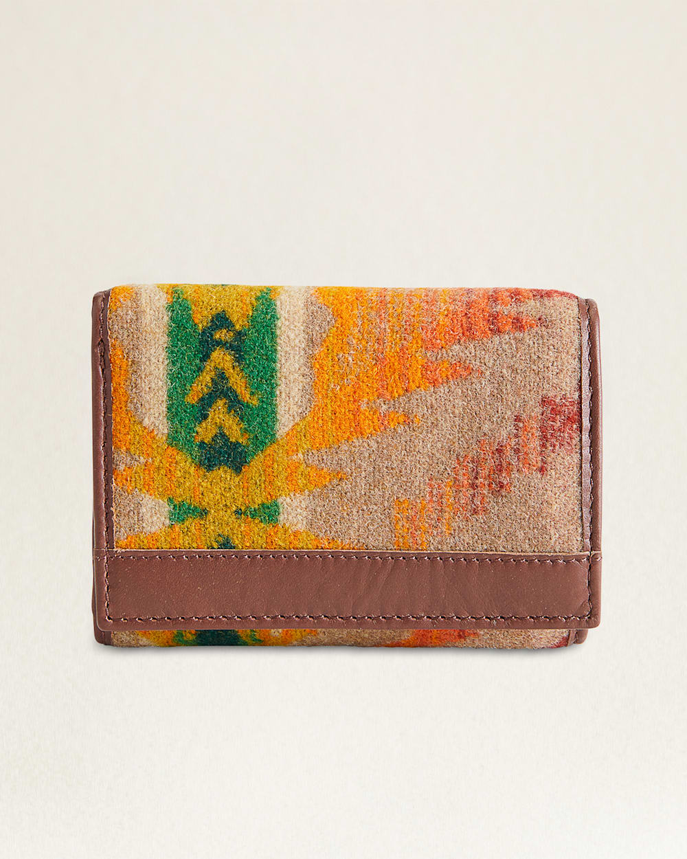 TRIFOLD WALLET IN TAN SAWTOOTH MOUNTAIN image number 1