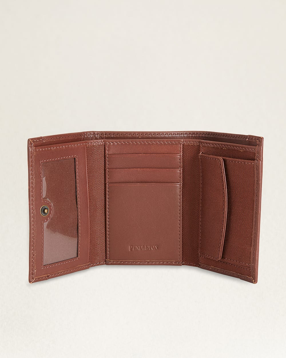 ALTERNATE VIEW OF TRIFOLD WALLET IN TAN SAWTOOTH MOUNTAIN image number 3