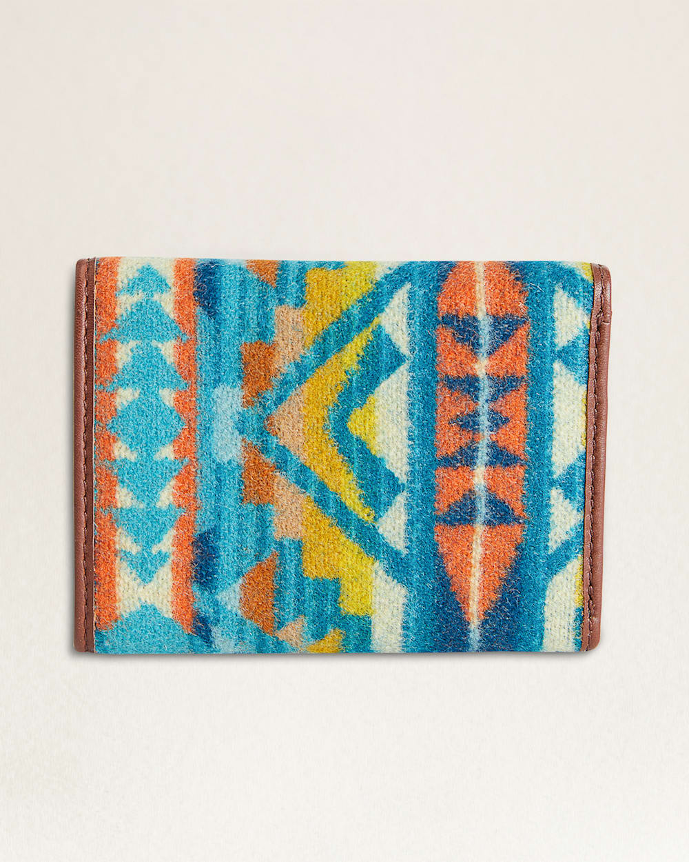 ALTERNATE VIEW OF TRIFOLD WALLET IN TURQUOISE ALTO MESA image number 2