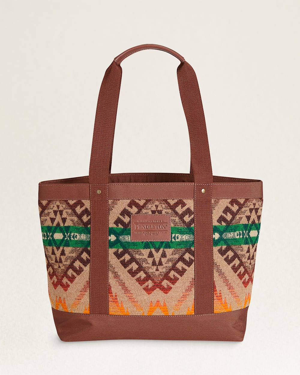 ZIP TOTE IN TAN SAWTOOTH MOUNTAIN image number 1
