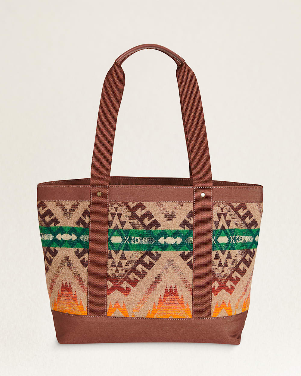 ALTERNATE VIEW OF ZIP TOTE IN TAN SAWTOOTH MOUNTAIN image number 2