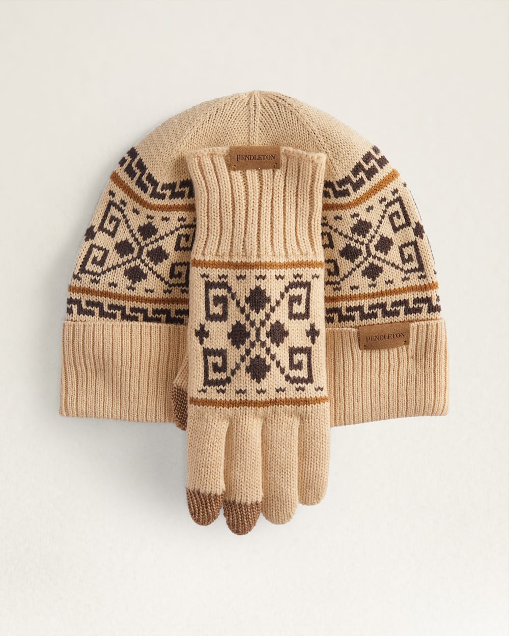 WESTERLEY COLD WEATHER KNIT SET IN TAN image number 1