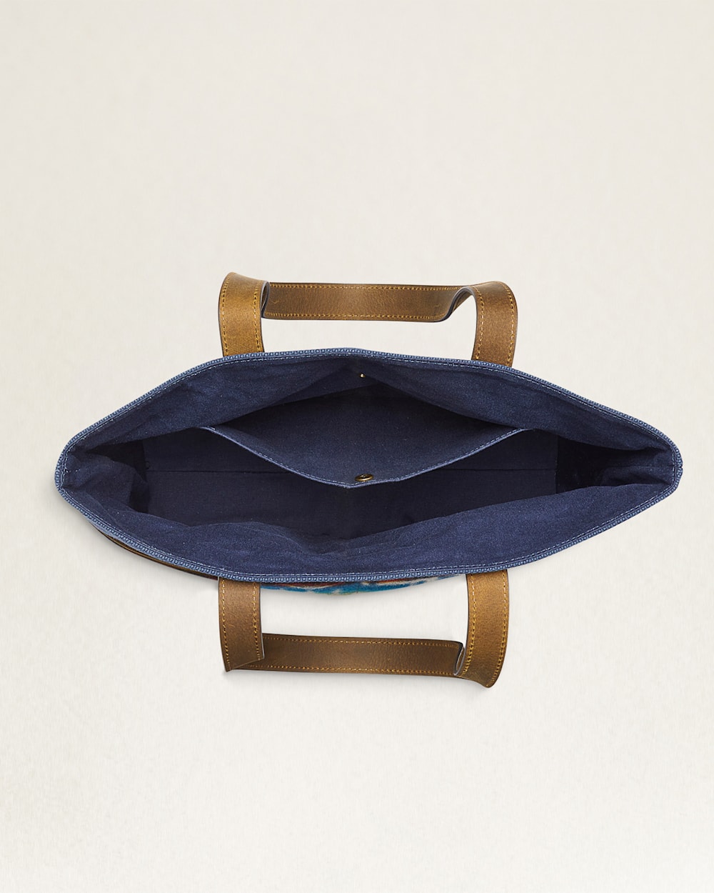 ALTERNATE VIEW OF LIMITED EDITION HARDING MARKET TOTE IN ROYAL BLUE image number 3