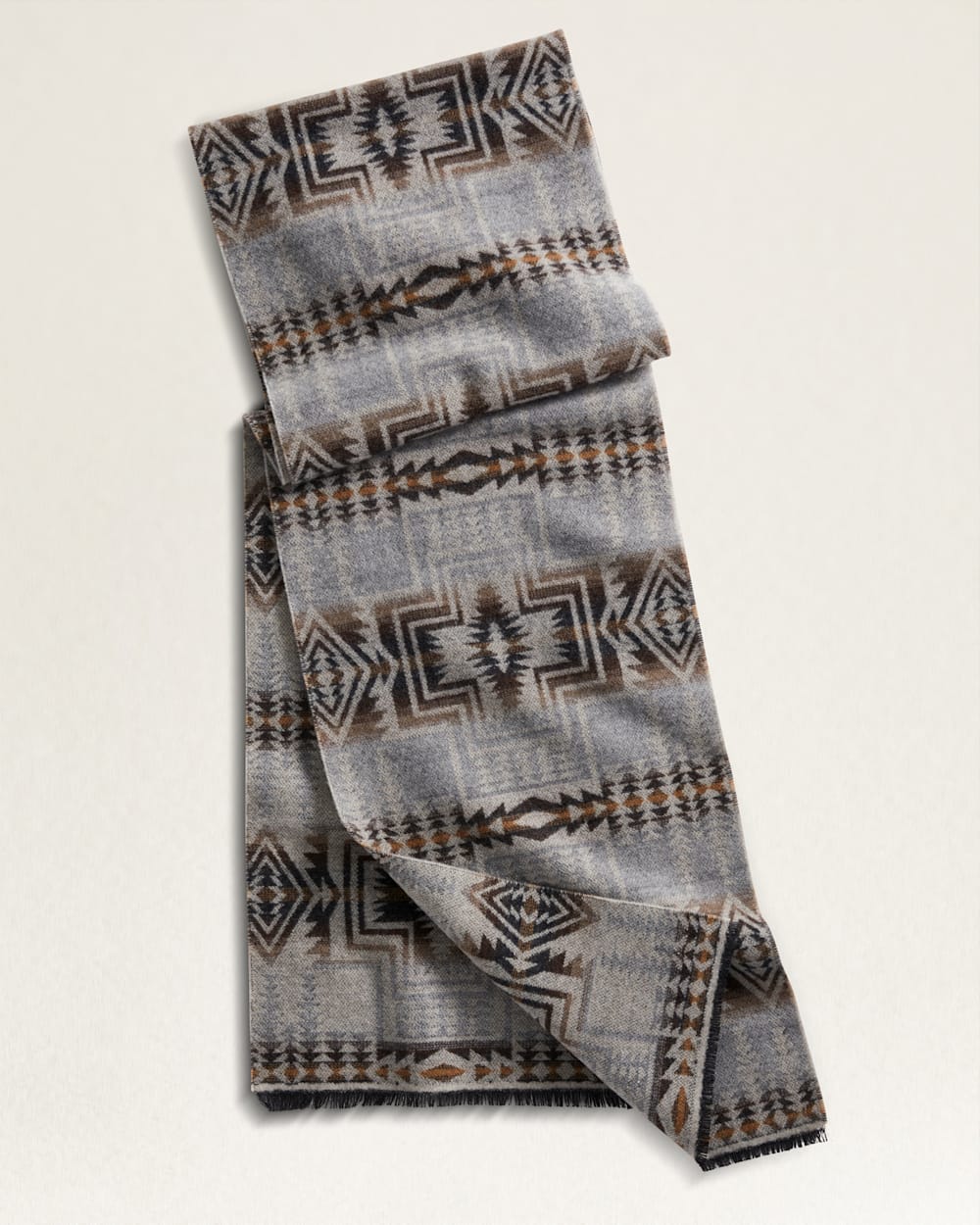 HARDING STAR WOOL SCARF IN GREY MIX image number 1