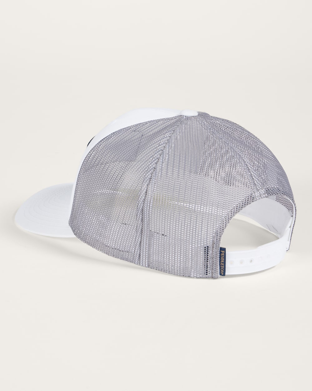 ALTERNATE VIEW OF CLASSIC PATCH TRUCKER HAT IN WHITE image number 2