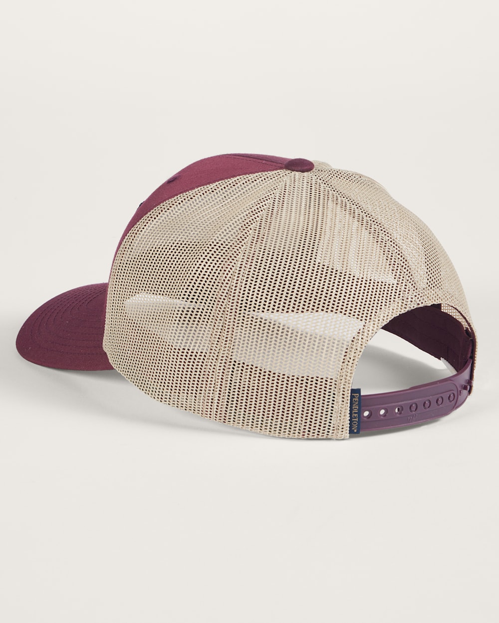 ALTERNATE VIEW OF CLASSIC PATCH TRUCKER HAT IN MAROON image number 2