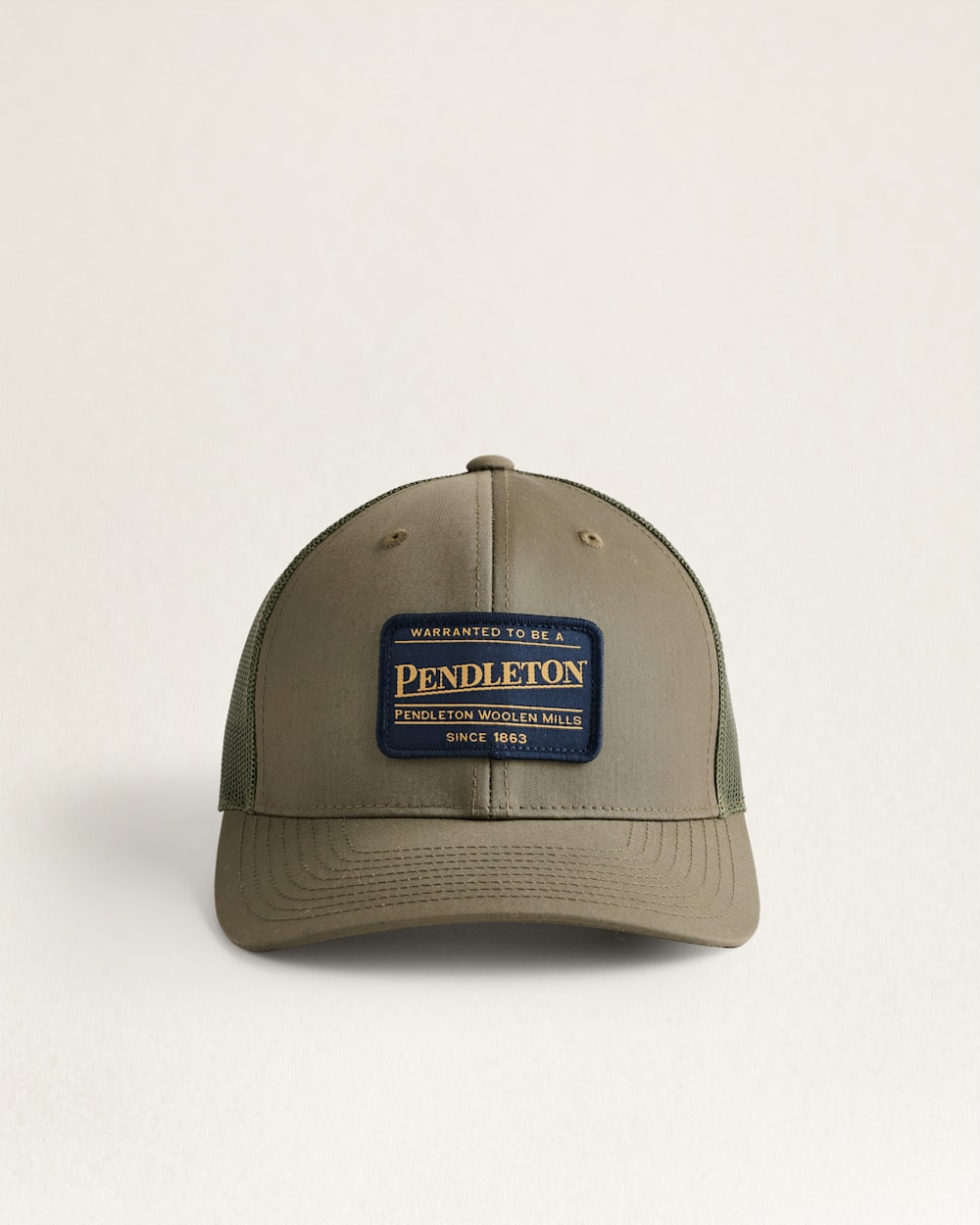CLASSIC PATCH TRUCKER HAT IN LODEN image number 1