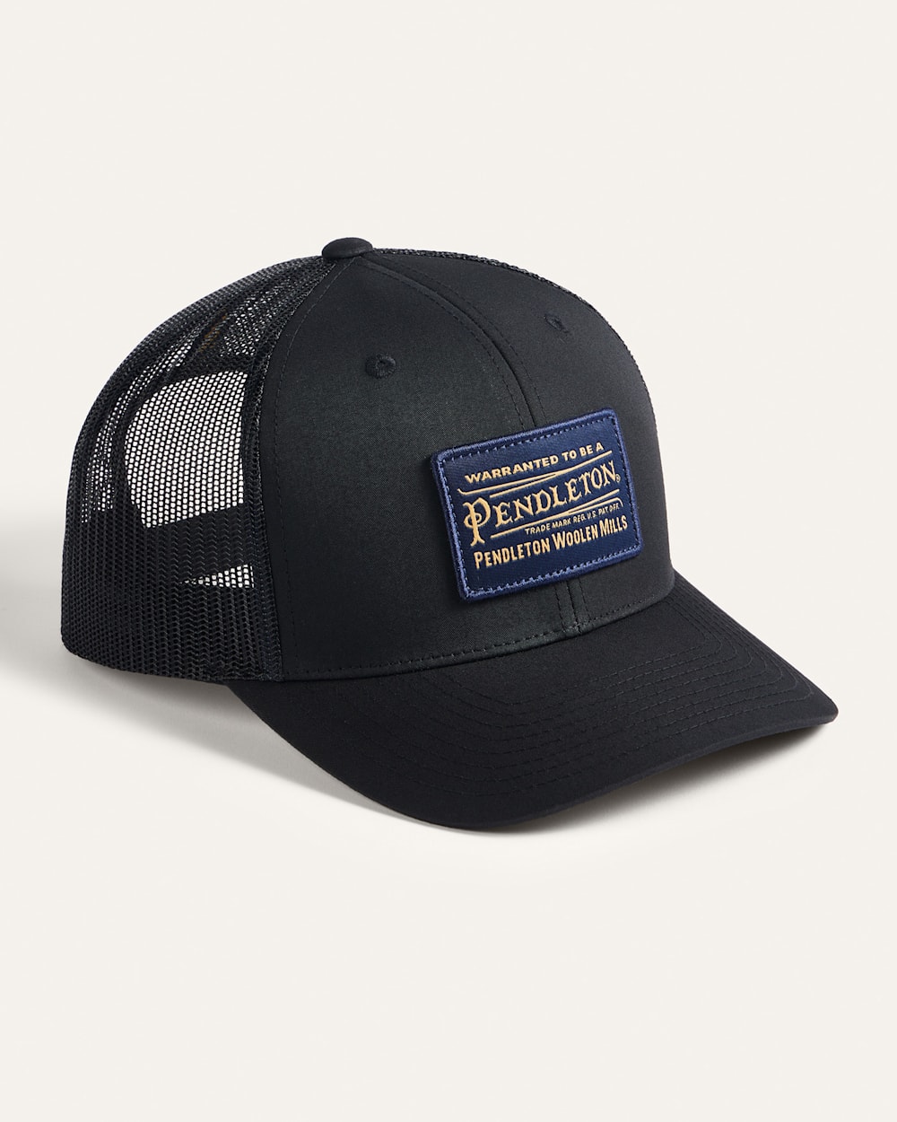 CLASSIC PATCH TRUCKER HAT IN BLACK image number 1