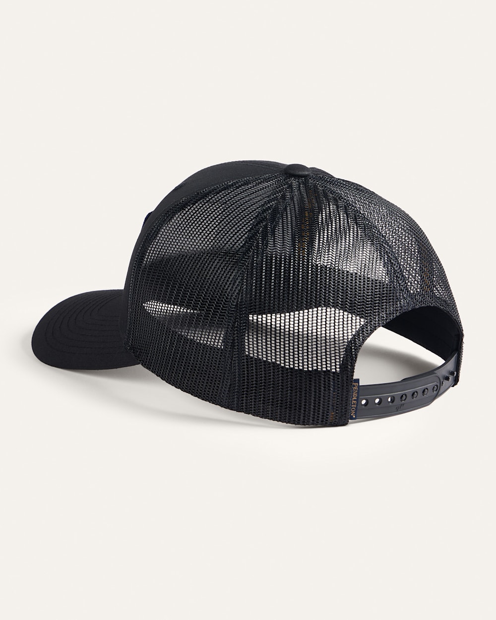 ALTERNATE VIEW OF CLASSIC PATCH TRUCKER HAT IN BLACK image number 2