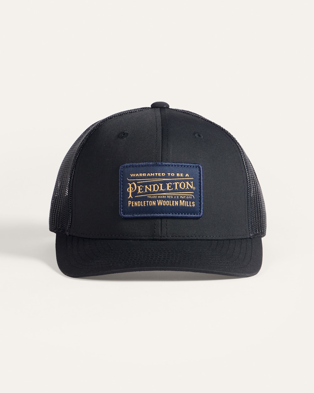 ALTERNATE VIEW OF CLASSIC PATCH TRUCKER HAT IN BLACK image number 3