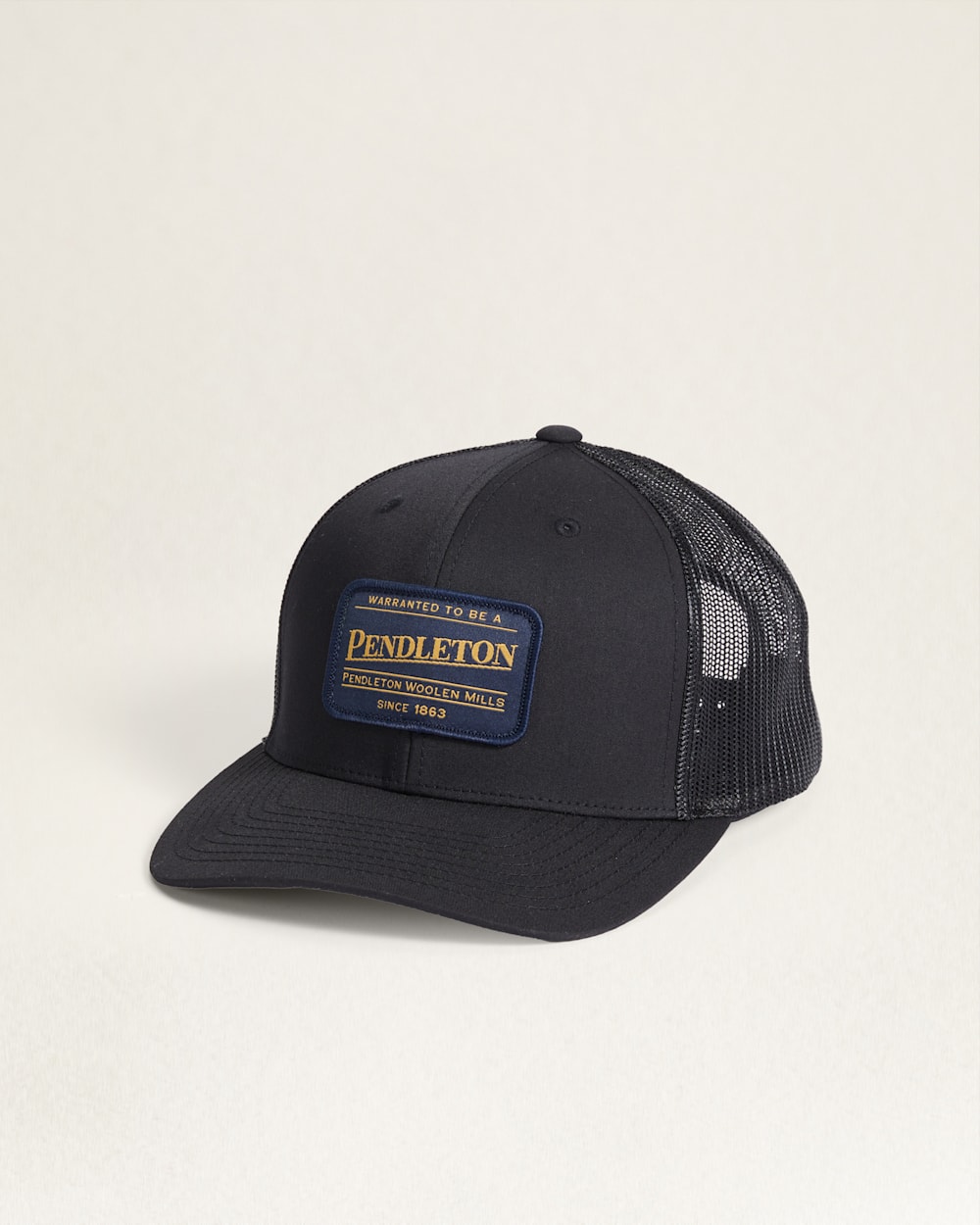 CLASSIC PATCH TRUCKER HAT IN BLACK image number 1
