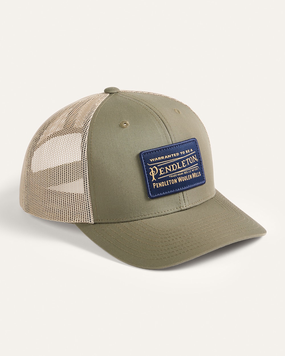 CLASSIC PATCH TRUCKER HAT IN LODEN image number 1