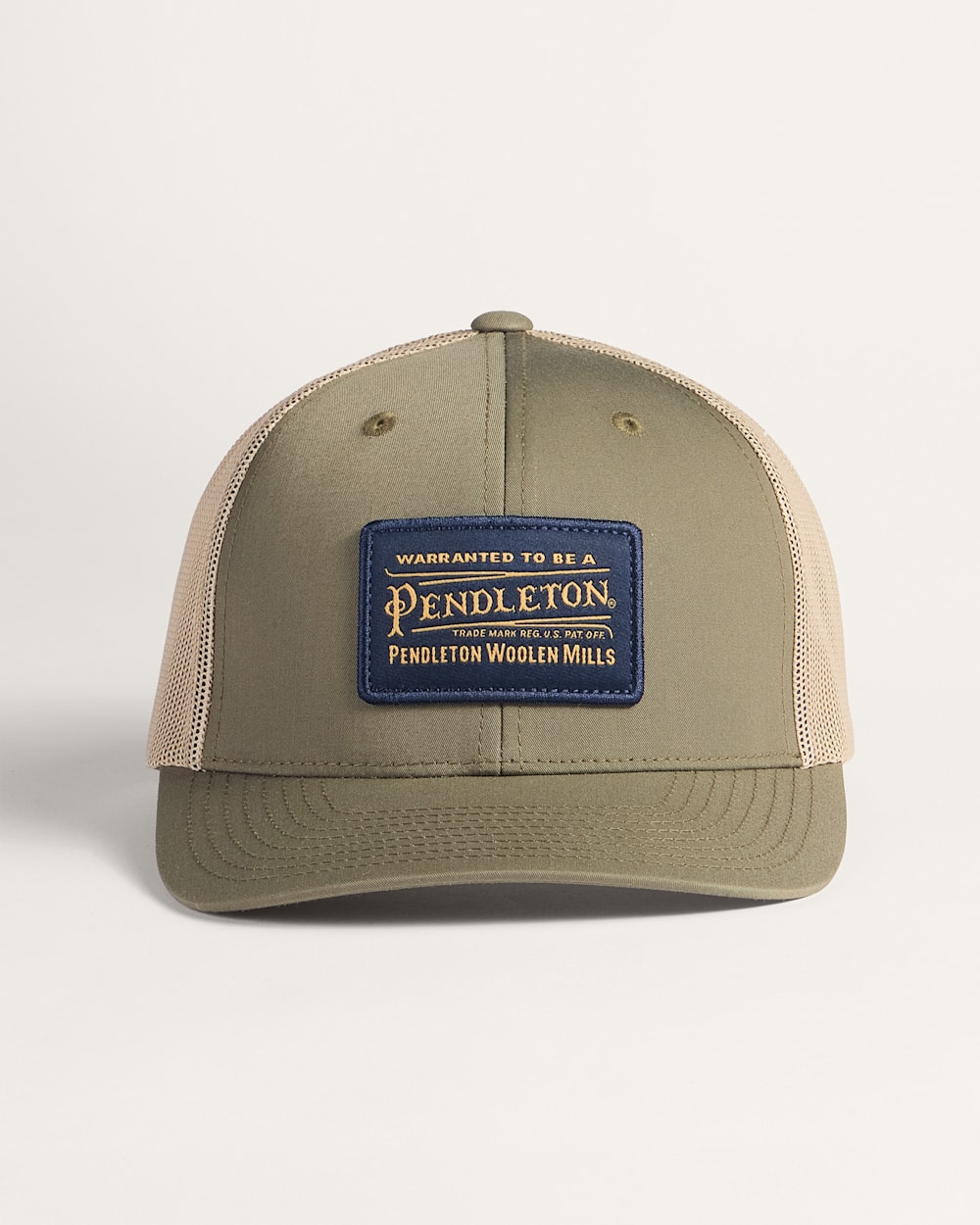 ALTERNATE VIEW OF CLASSIC PATCH TRUCKER HAT IN LODEN image number 3
