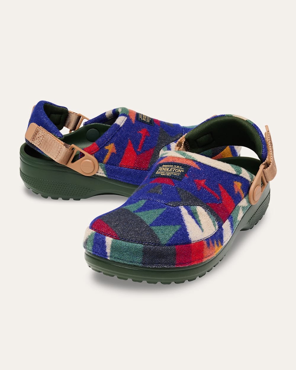 CROCS X PENDLETON TUCSON CRAFTED CLOGS IN MULTI image number 1