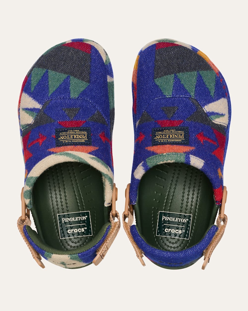ALTERNATE VIEW OF CROCS X PENDLETON TUCSON CRAFTED CLOGS IN MULTI image number 3