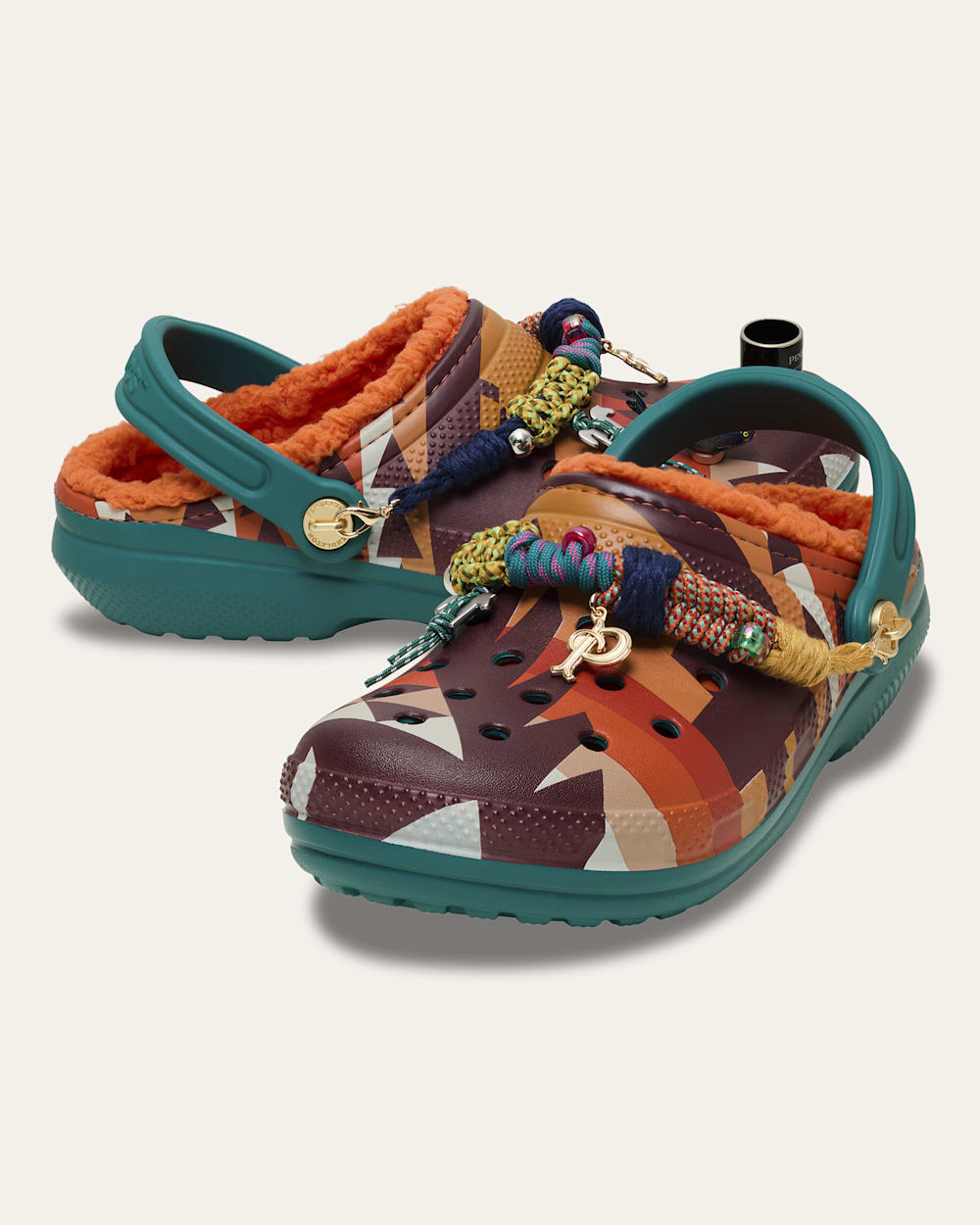 CROCS X PENDLETON NEHALEM CLASSIC LINED CLOGS IN MULTI image number 1