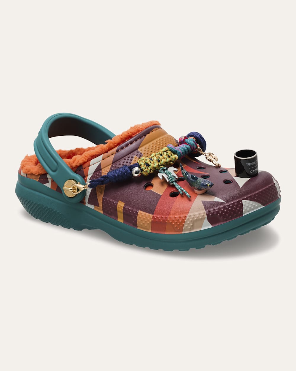 ALTERNATE VIEW OF CROCS X PENDLETON NEHALEM CLASSIC LINED CLOGS IN MULTI image number 5