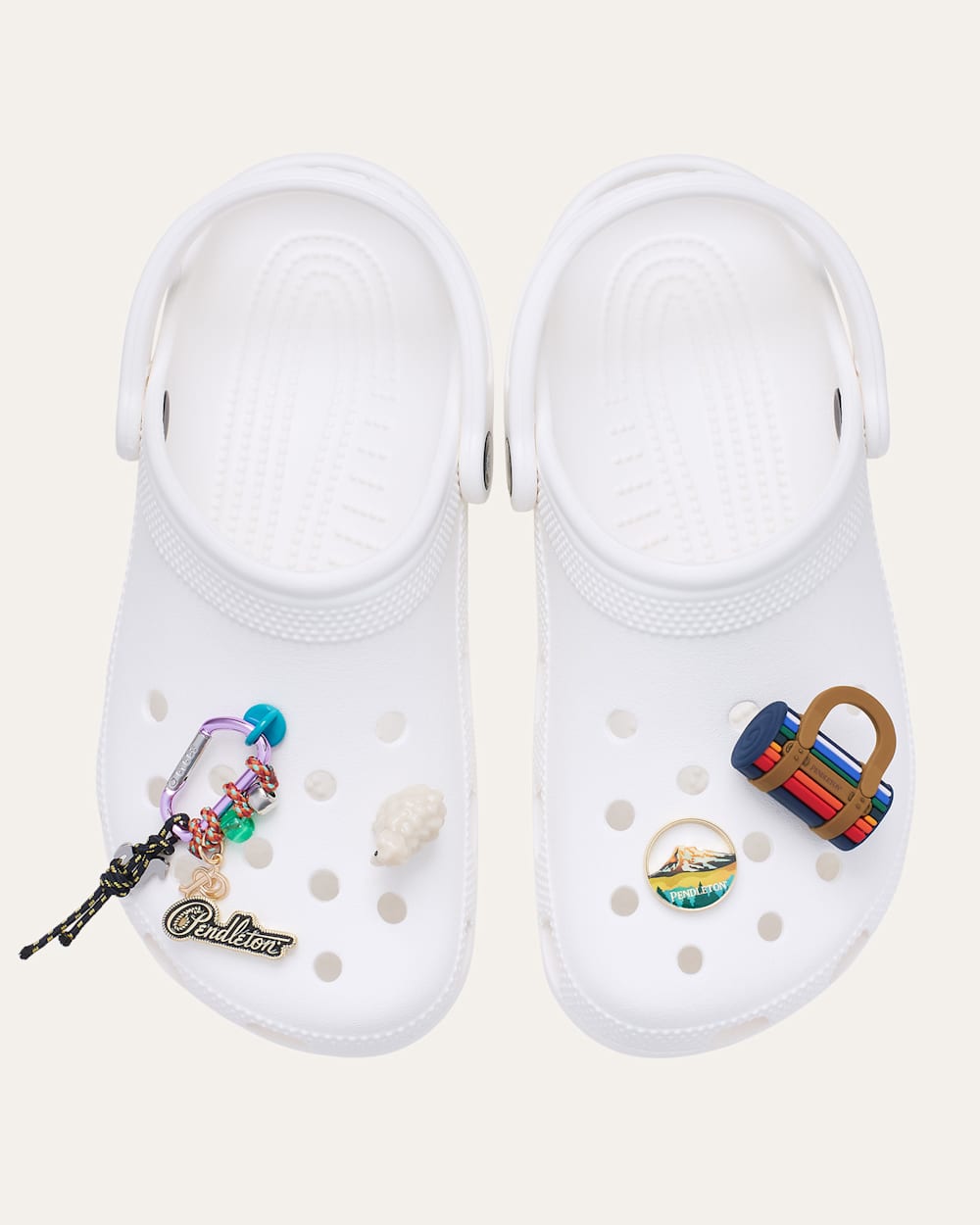 ALTERNATE VIEW OF CROCS X PENDLETON 5 PACK JIBBITZ  IN MULTI image number 2
