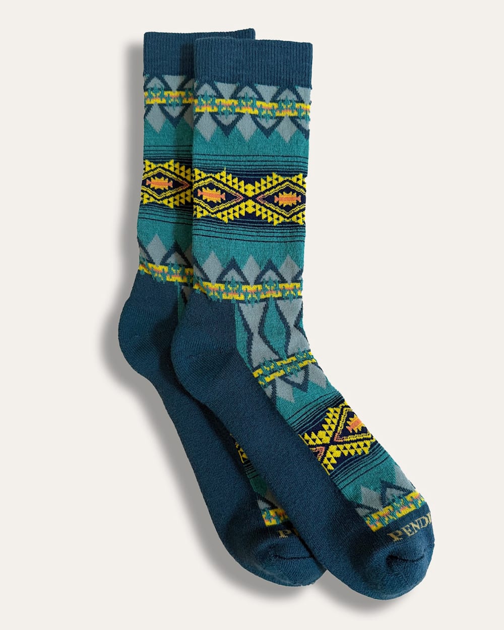 WILDLAND HEROES MERINO WOOL CREW SOCKS IN INDIGO image number 1