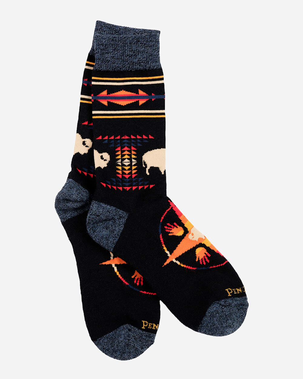 BIG MEDICINE CAMP SOCKS IN BLACK image number 1