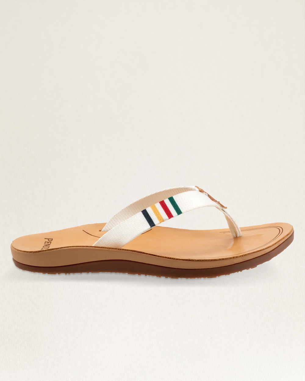 ALTERNATE VIEW OF WOMEN'S NATIONAL PARK FLIP FLOPS IN GLACIER PARK WHITE image number 2