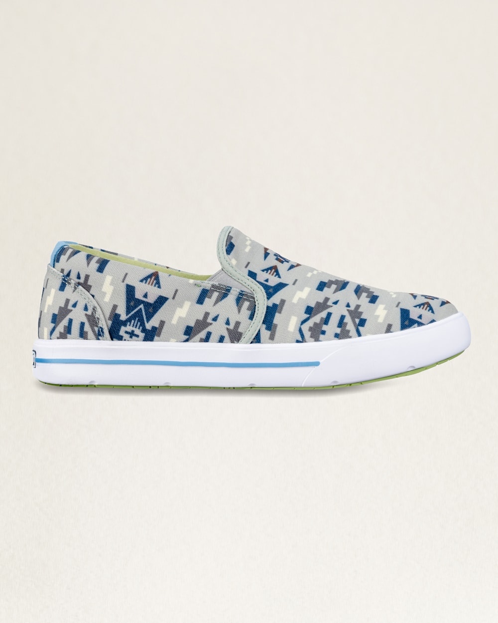 ALTERNATE VIEW OF WOMEN'S SLIP-ON SHOES IN GREY/GREEN CARICO LAKE image number 2