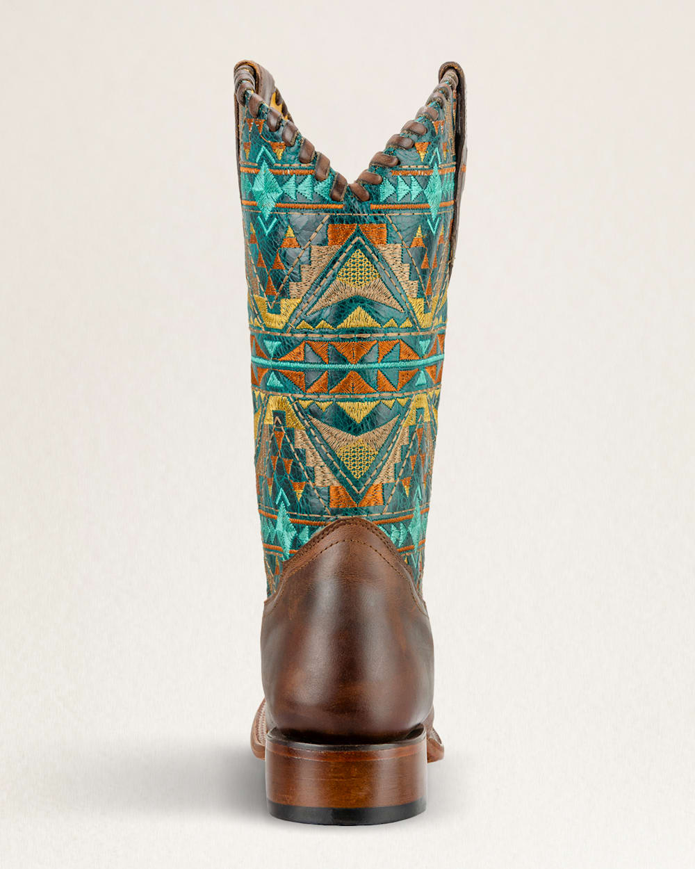 ALTERNATE VIEW OF MEN'S JACKSON WESTERN BOOTS IN BROWN/TURQUOISE image number 3