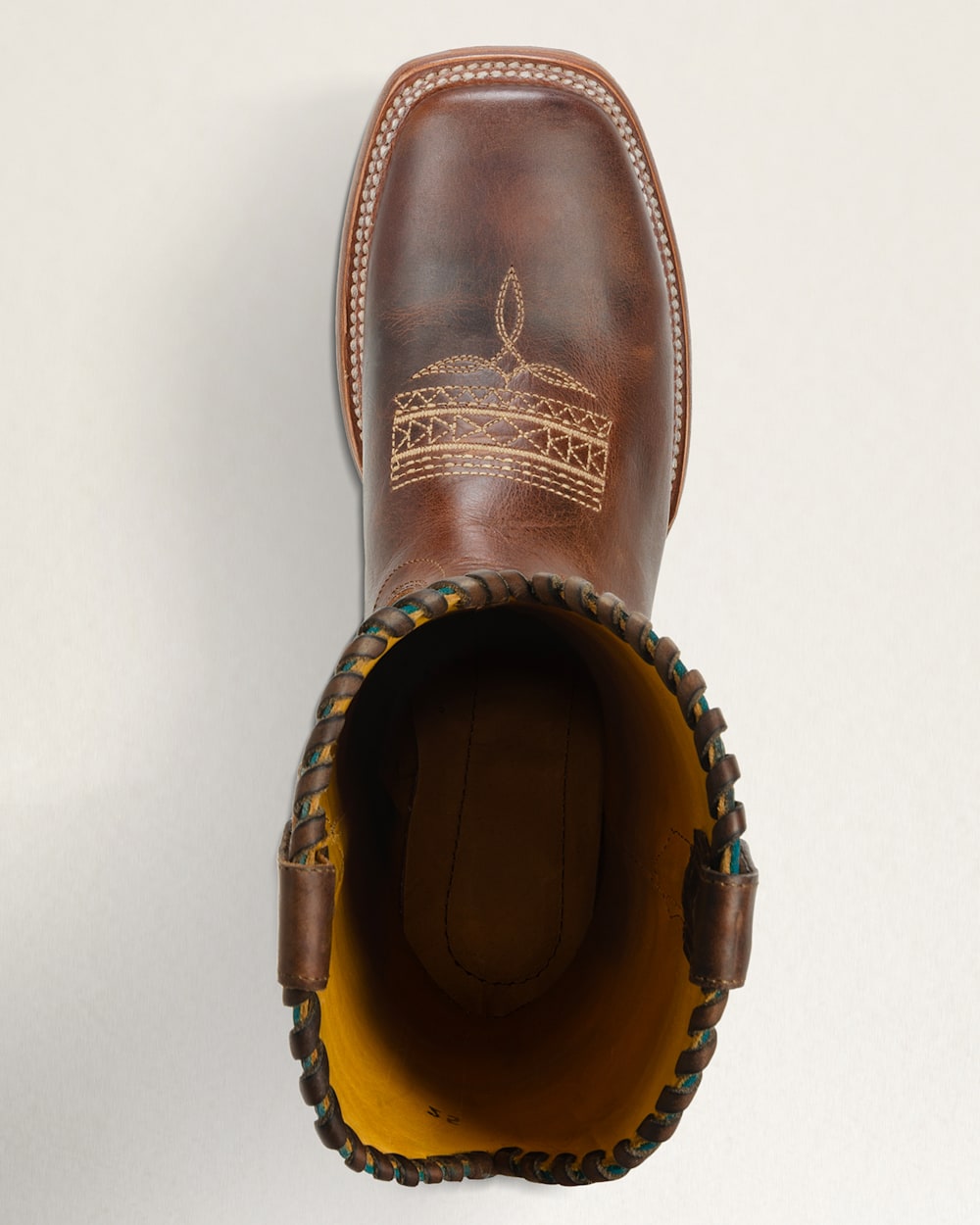 ALTERNATE VIEW OF MEN'S JACKSON WESTERN BOOTS IN BROWN/TURQUOISE image number 4